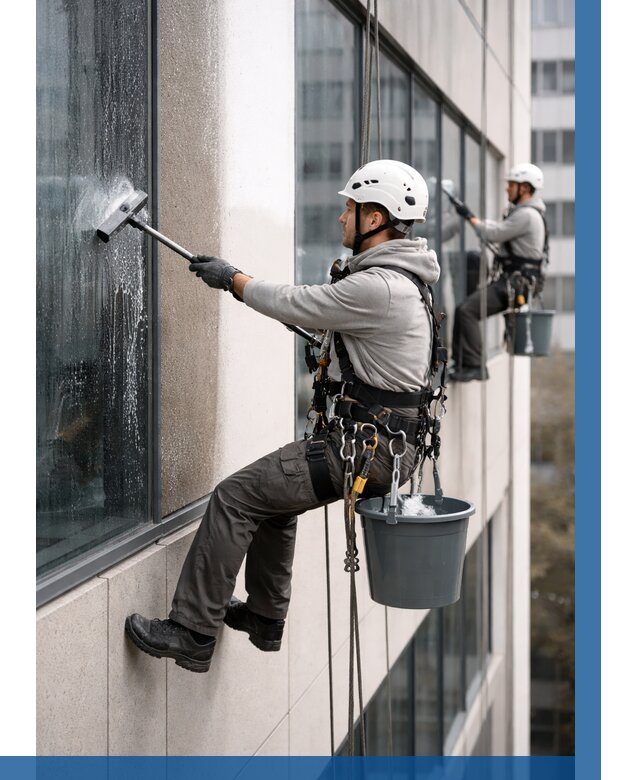 Мойка фасадов зданий в Стрежевом под ключ от 357 р. | ВЫСОТНИК-Стж