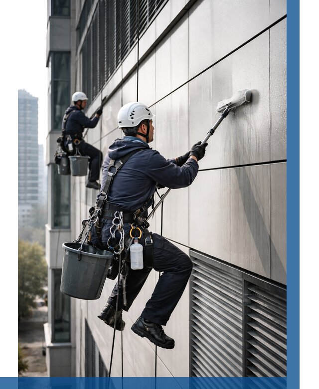 Мойка вентилируемого фасада в Стрежевом от 255 р. | ВЫСОТНИК-Стж