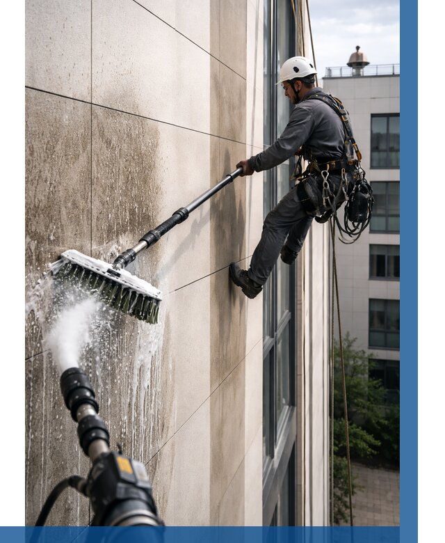 Мойка фасада из керамогранита в Стрежевом от 306 р. | ВЫСОТНИК-Стж