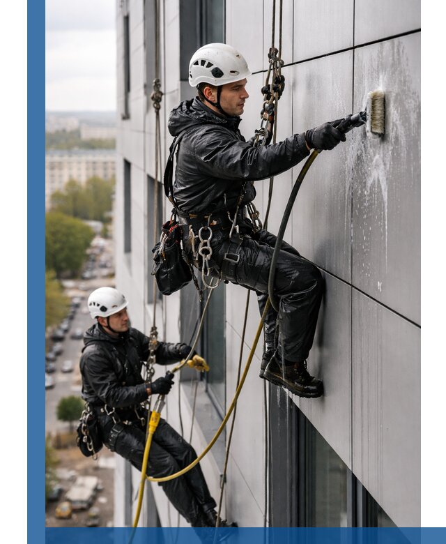 Профессиональная мойка фасада из композита в Стрежевом
