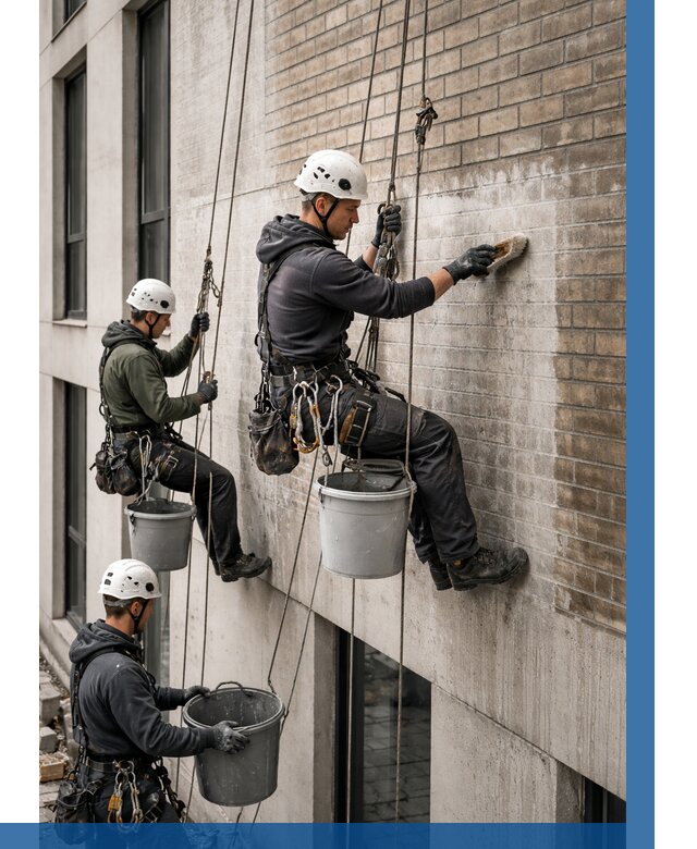 Удаление высолов с фасада в Стрежевом от 255 р. | ВЫСОТНИК-Стж