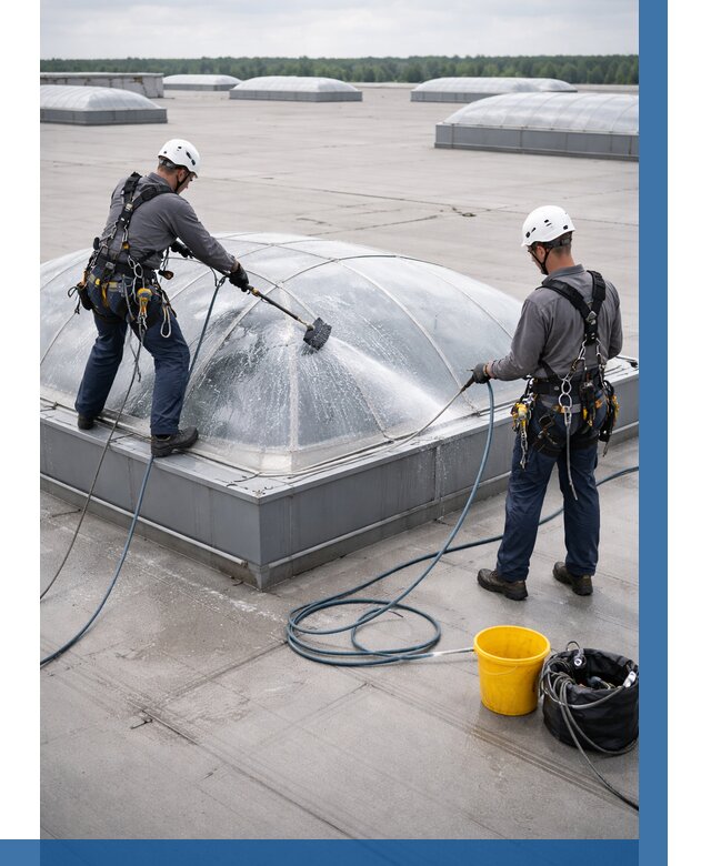 Мойка зенитных фонарей в Стрежевом, заказать от 4588 р. | ВЫСОТНИК-Стж