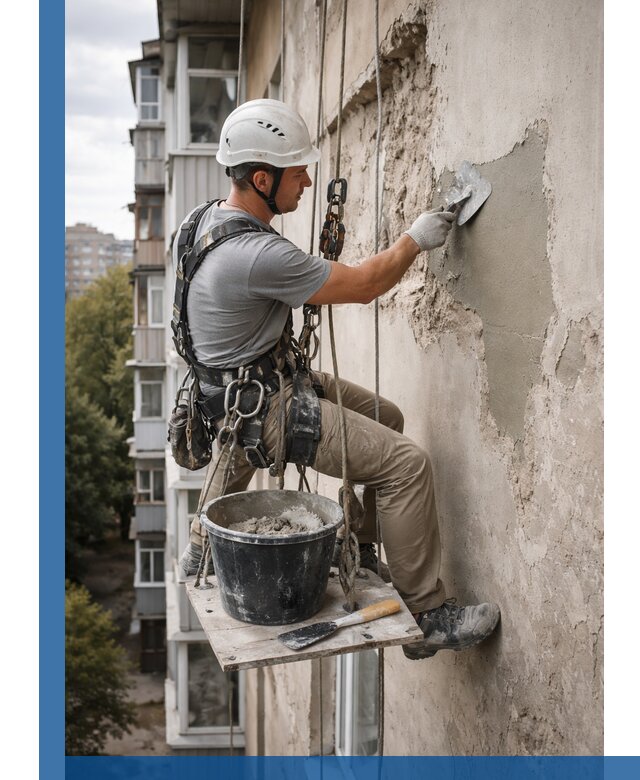 Восстановление фасадной штукатурки в Стрежевом с гарантией качества