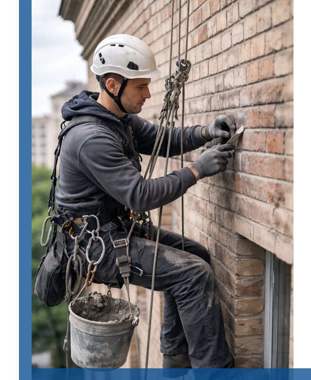 Качественный ремонт кирпичной кладки фасада в Стрежевом с гарантией