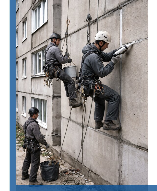 Герметизация межпанельных швов в Стрежевом с гарантией герметичности