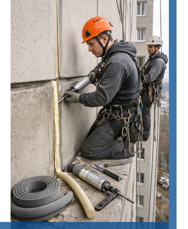 Теплый шов межпанельные швы в Стрежевом от 714 р. | ВЫСОТНИК-Стж