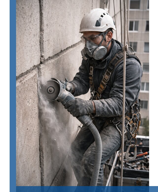 Штробление межпанельных швов в Стрежевом качественно и быстро