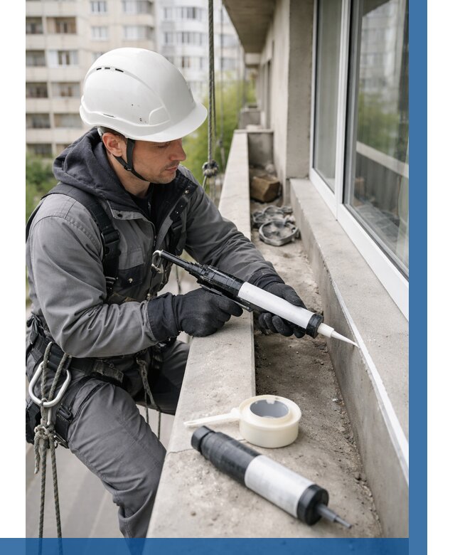 Герметизация швов лоджии в Стрежевом от 4588 р. | ВЫСОТНИК-Стж