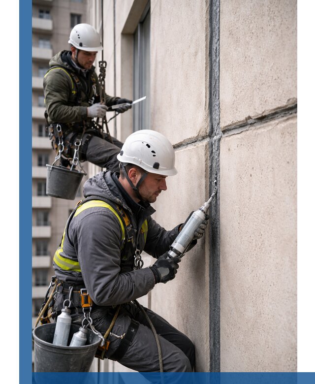 Герметизация деформационных швов фасада в Стрежевом качественно