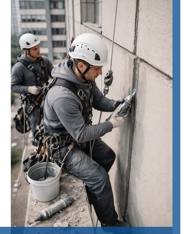 Ремонт деформационных швов здания в Стрежевом от 1020 р. | ВЫСОТНИК-Стж