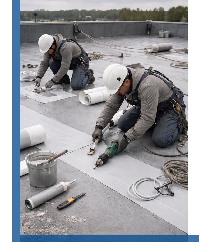 Ремонт мембранной кровли в Стрежевом качественно и с гарантией