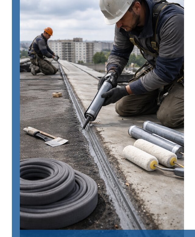 Герметизация швов кровли в Стрежевом с гарантией герметичности