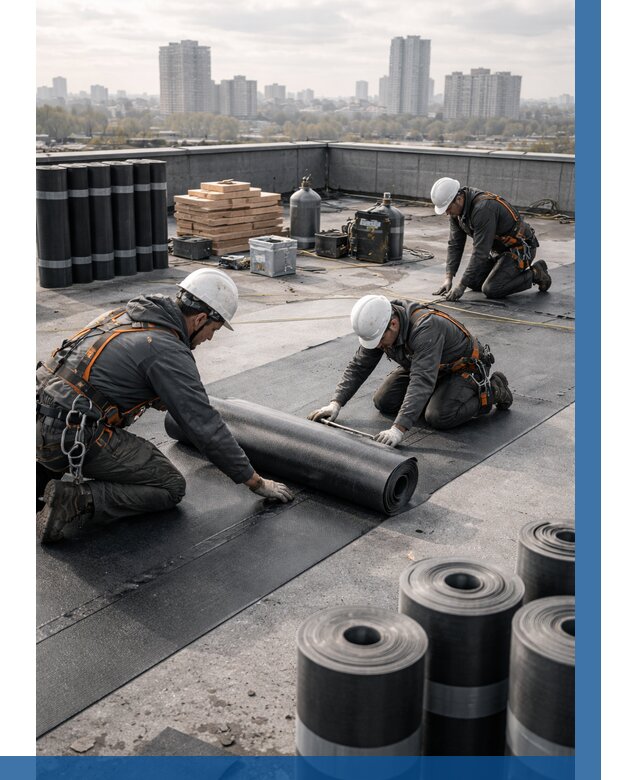 Монтаж мягкой кровли под ключ в Стрежевом от 459 р. | ВЫСОТНИК-Стж