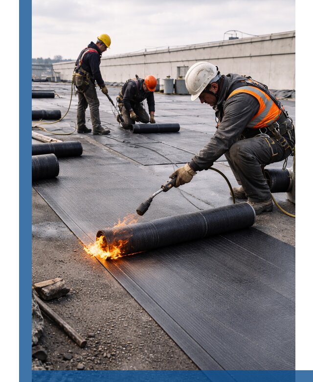 Монтаж наплавляемой кровли в Стрежевом профессионально