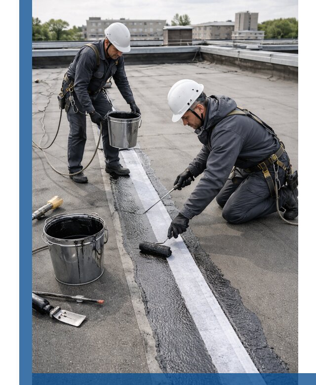 Гидроизоляция кровли мастикой в Стрежевом надежная защита