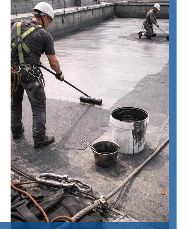 Гидроизоляция кровли жидкой резиной в Стрежевом от 510 р. | ВЫСОТНИК-Стж