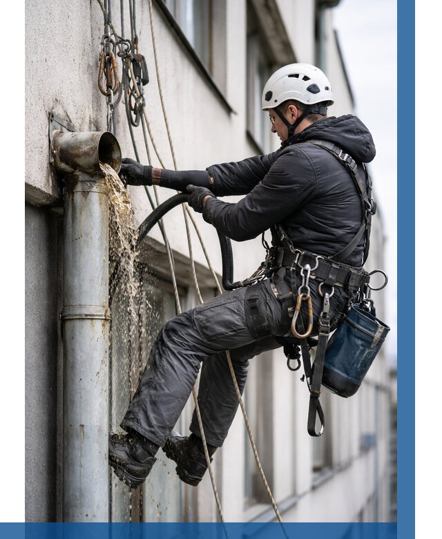 Прочистка водосточных труб в Стрежевом от 3568 р. | ВЫСОТНИК-Стж