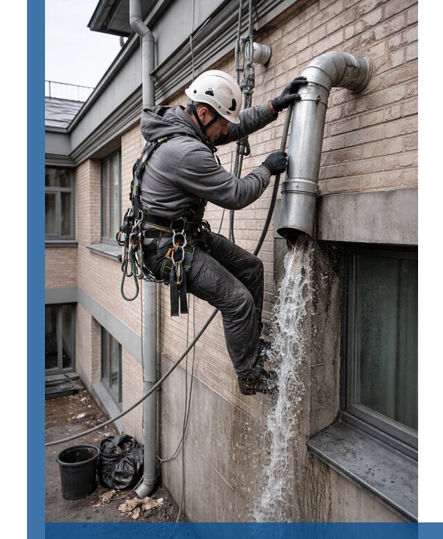 Профессиональная прочистка водосточных труб в Стрежевом с гарантией