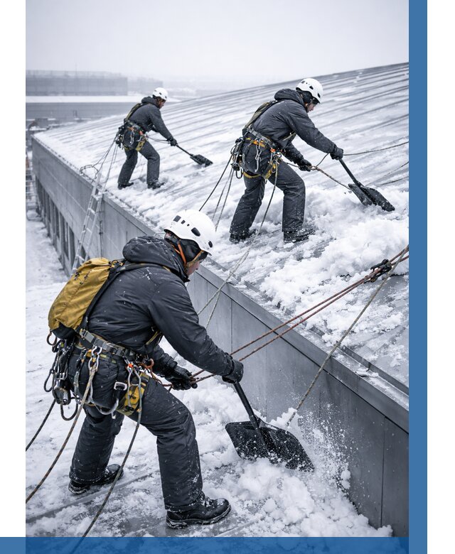 Очистка навесов от снега в Стрежевом от 4588 р. | ВЫСОТНИК-Стж