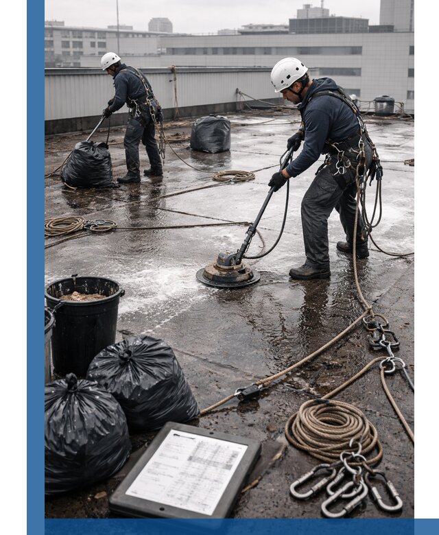 Плановая очистка кровли по графику в Стрежевом для безопасности