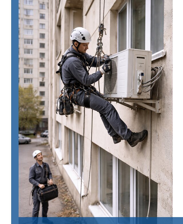 Демонтаж внешнего блока кондиционера в Стрежевом профессионально