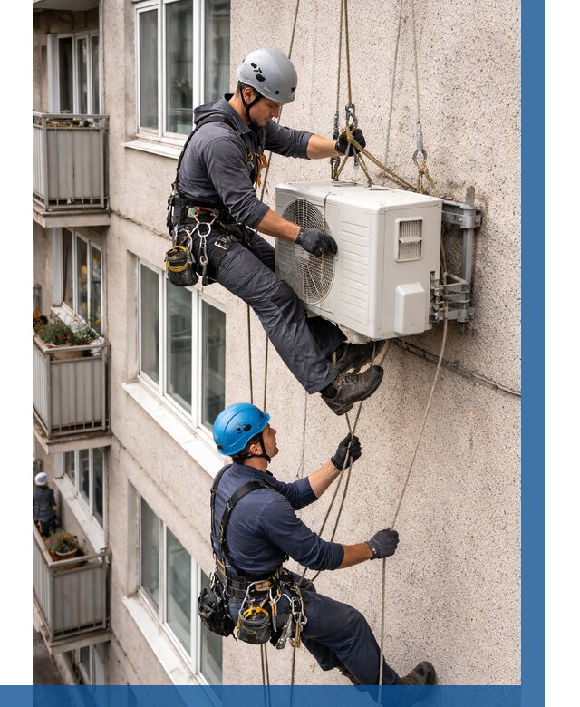 Перенос внешнего блока кондиционера в Стрежевом от 9176 р.| ВЫСОТНИК-Стж