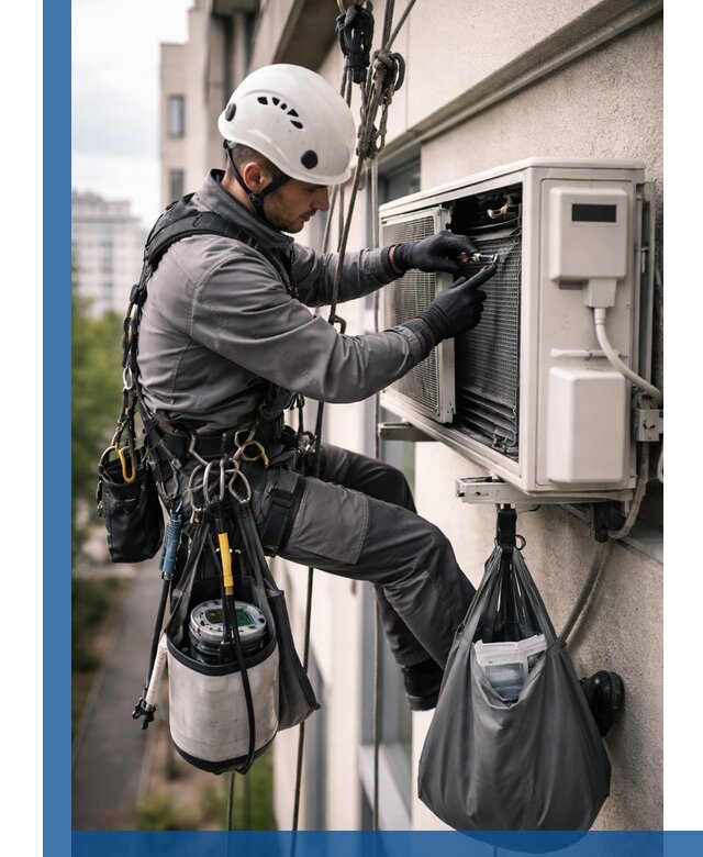 Обслуживание внешнего блока кондиционера в Стрежевом профессионально