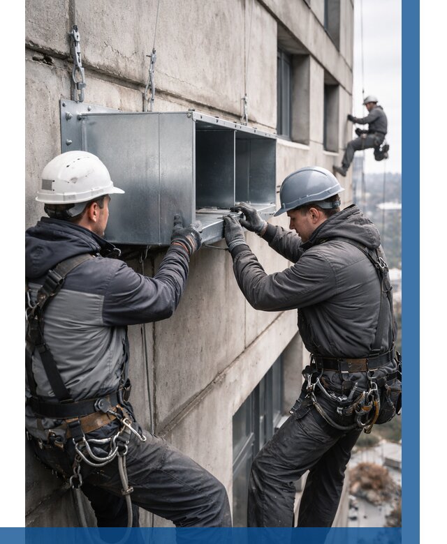 Монтаж вентиляционных коробов в Стрежевом от 3059 р. | ВЫСОТНИК-Стж