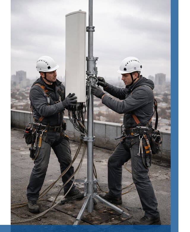 Монтаж антенн связи на крыше в Стрежевом от 8666 р. | ВЫСОТНИК-Стж