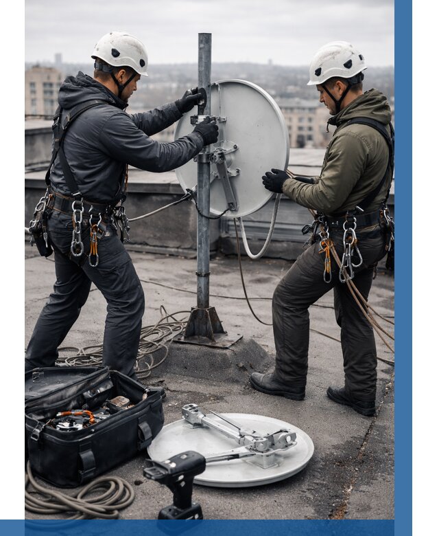 Демонтаж антенн на крыше в Стрежевом от 4588 р. | ВЫСОТНИК-Стж