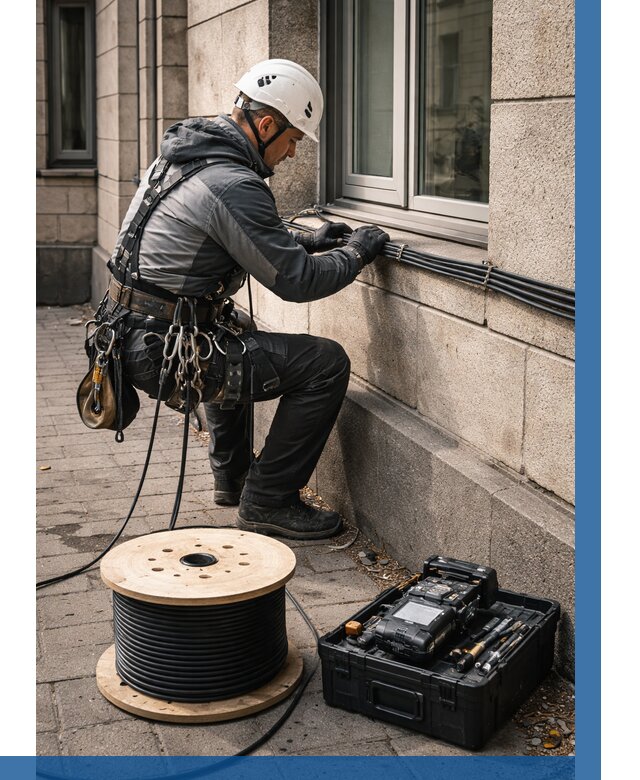 Прокладка оптоволоконного кабеля в Стрежевом от 816 р. | ВЫСОТНИК-Стж