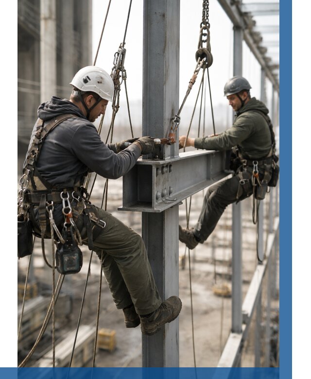 Монтаж металлоконструкций на высоте в Стрежевом от 3568 р. | ВЫСОТНИК-Стж