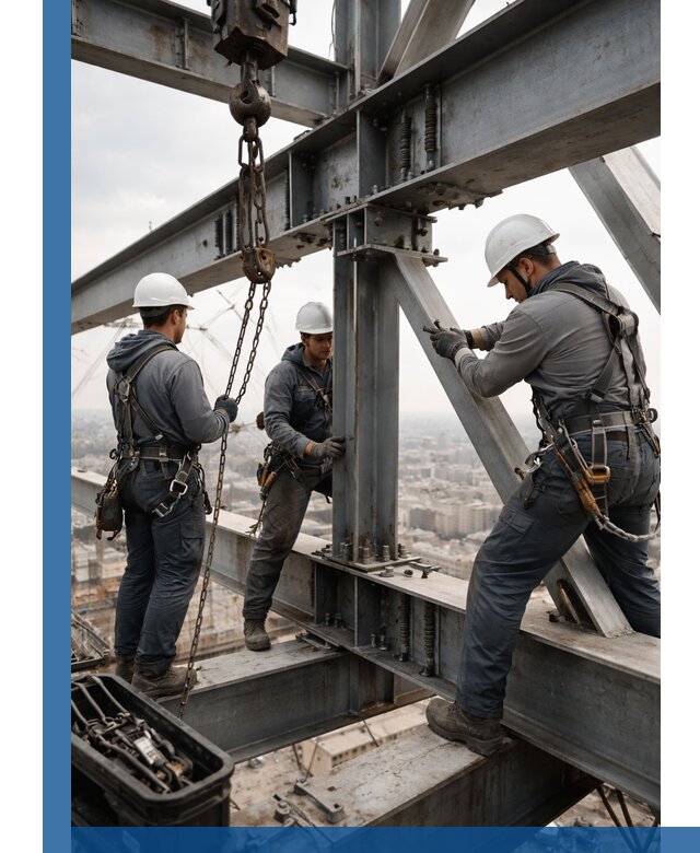 Профессиональный монтаж металлоконструкций на высоте в Стрежевом