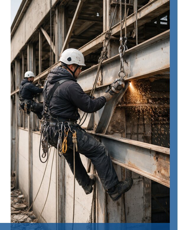 Демонтаж металлоконструкций на высоте в Стрежевом от 6627р. |ВЫСОТНИК-Стж