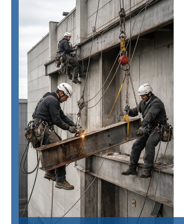 Демонтаж металлоконструкций на высоте в Стрежевом под ключ