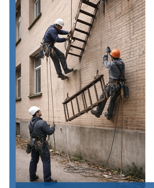 Демонтаж пожарной лестницы в Стрежевом быстро и безопасно