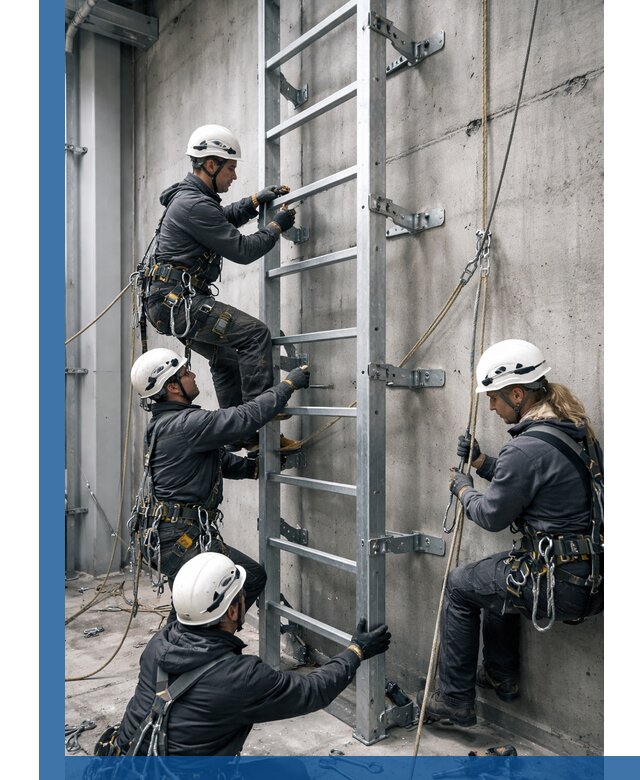 Монтаж металлических лестниц в Стрежевом под ключ со гарантией