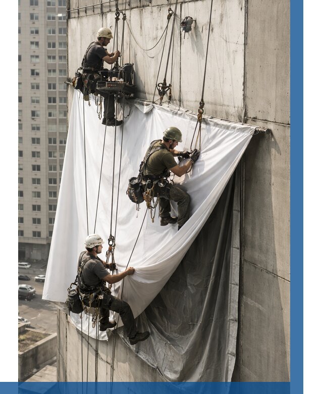 Замена баннерного полотна в Стрежевом от 6627 р. | ВЫСОТНИК-Стж—заказать