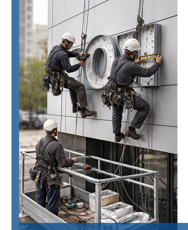 Профессиональный монтаж световых букв в Стрежевом под ключ