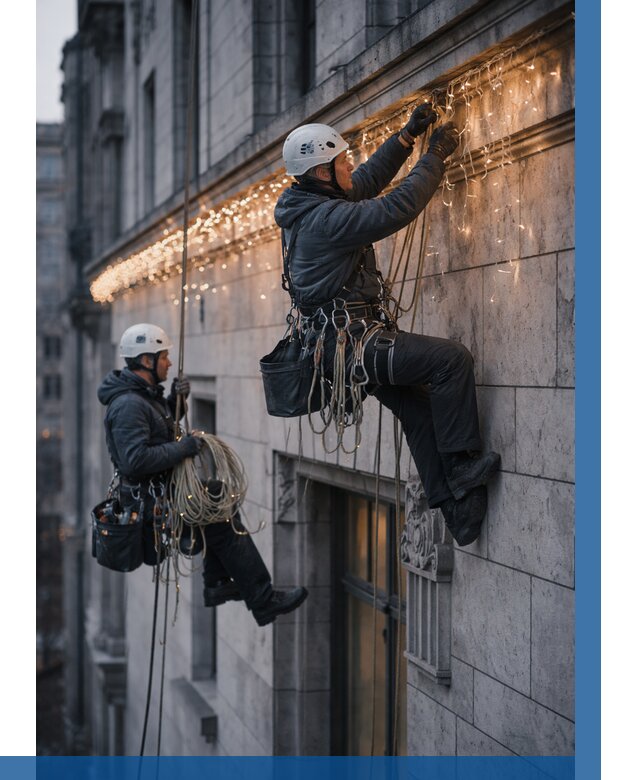 Монтаж новогодней иллюминации в Стрежевом от 8666 р. | ВЫСОТНИК-Стж