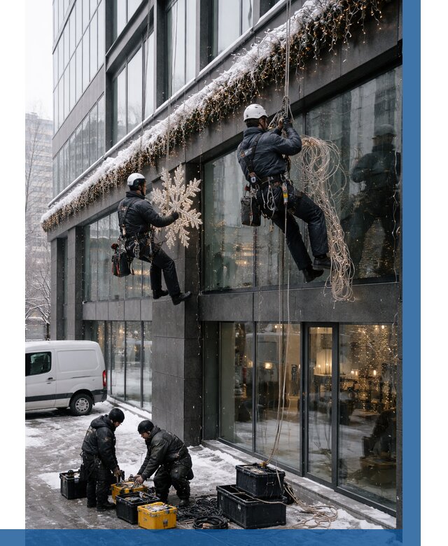 Демонтаж новогоднего оформления в Стрежевом от 5607 р. | ВЫСОТНИК-Стж