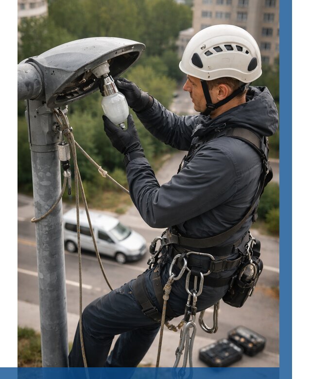 Замена ламп на высоте в Стрежевом от 2549 р. | ВЫСОТНИК-Стж