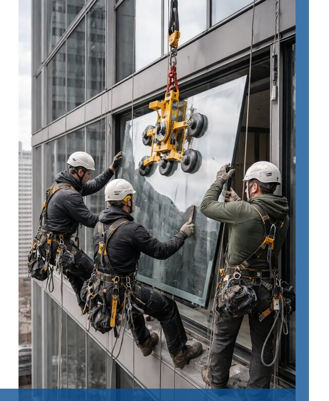 Фасадное остекление зданий под ключ в Стрежевом от 10195 р. | ВЫСОТНИК-Стж