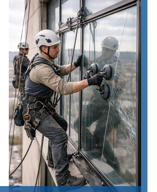 Замена стекла в витраже в Стрежевом под ключ от 8666 р. | ВЫСОТНИК-Стж