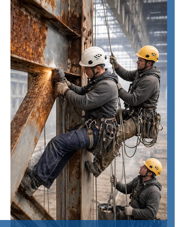 Зачистка металла от ржавчины в Стрежевом от 357 р. | ВЫСОТНИК-Стж