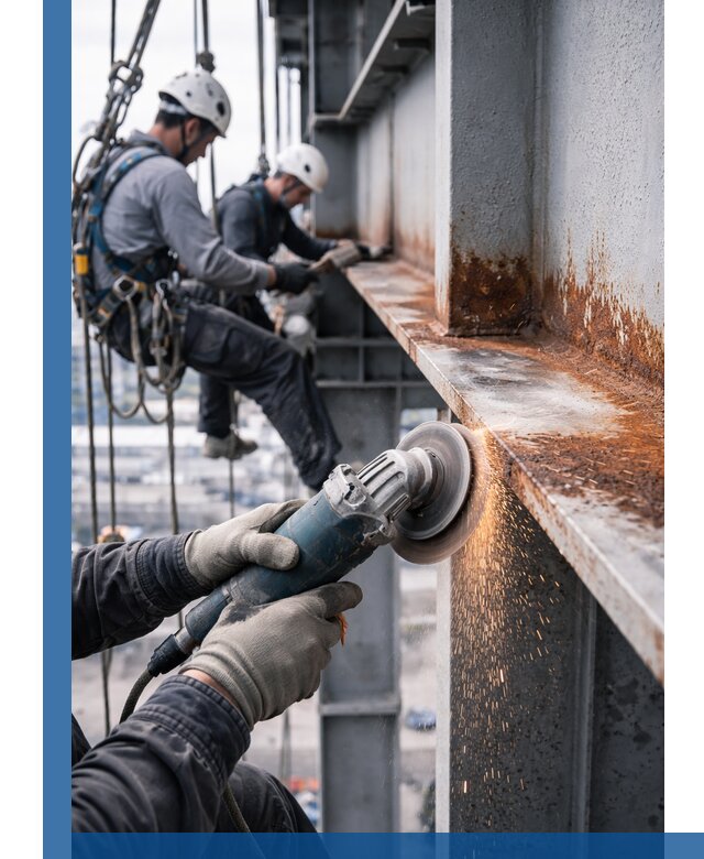 Зачистка металла от ржавчины и подготовка поверхностей в Стрежевом