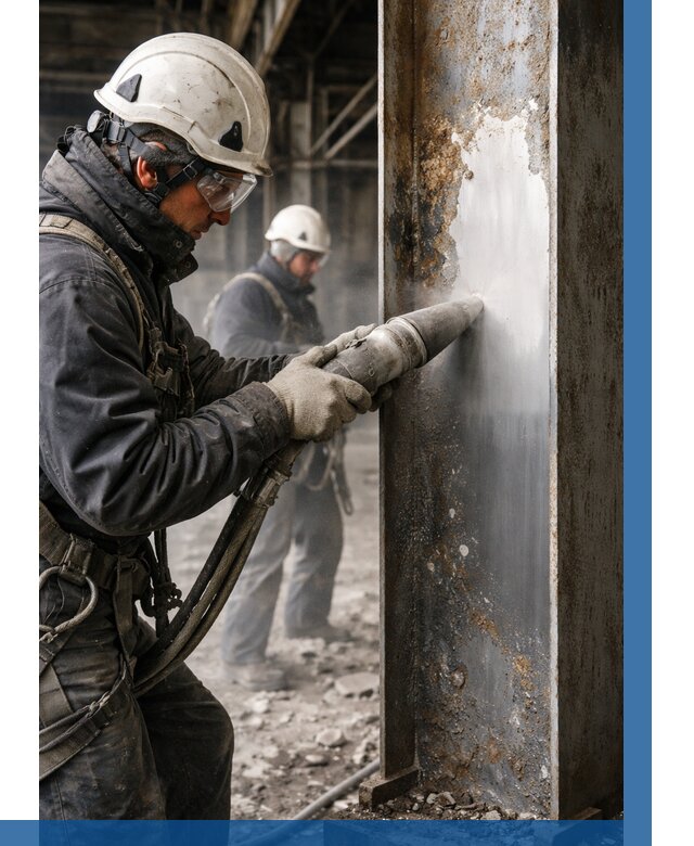 Удаление старой краски с металла в Стрежевом от 459 р. | ВЫСОТНИК-Стж