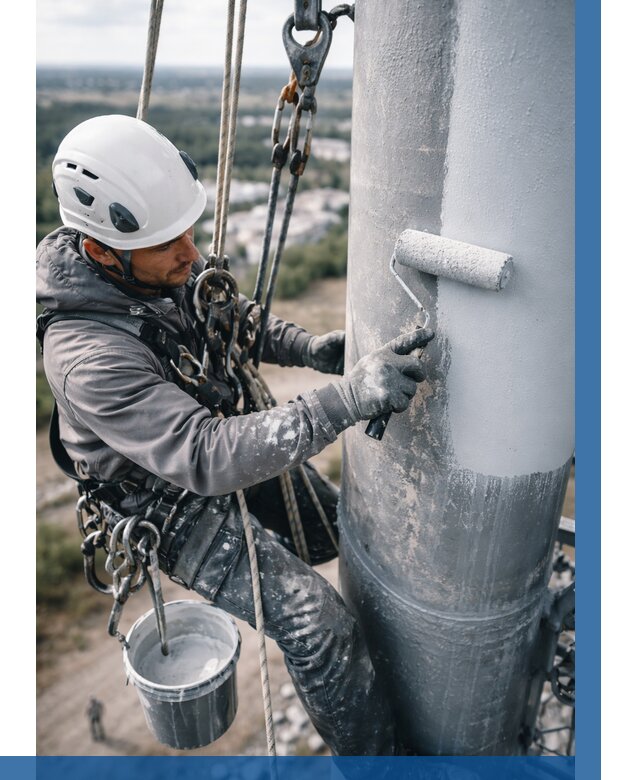 Покраска мачт связи под ключ в Стрежевом от 867 р. | ВЫСОТНИК-Стж