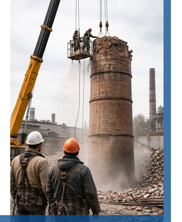 Демонтаж дымовой трубы в Стрежевом от 91755 р. | ВЫСОТНИК-Стж, смета