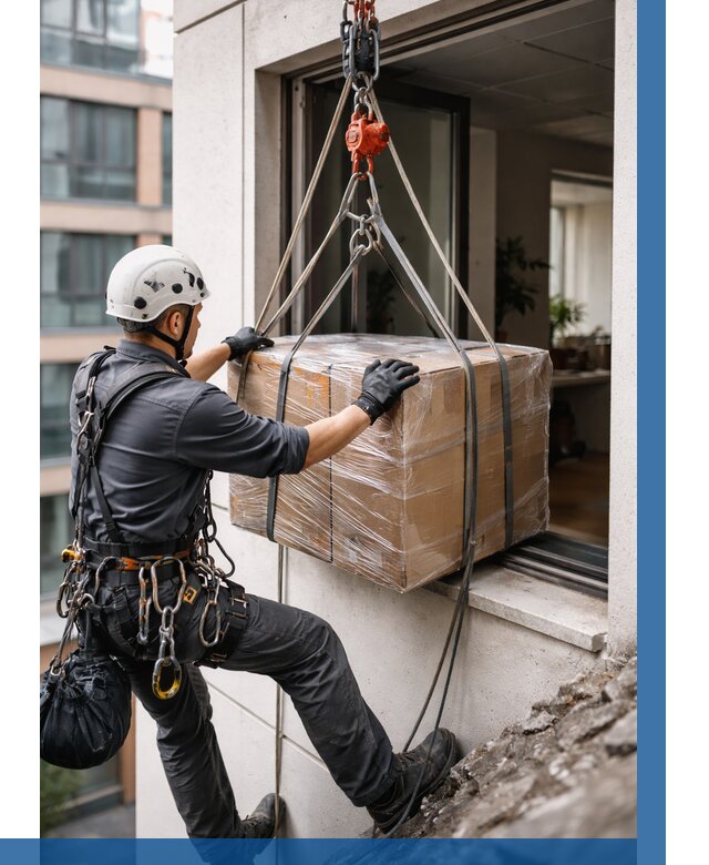 Подъем груза через окно в Стрежевом от 4588 р. | ВЫСОТНИК-Стж